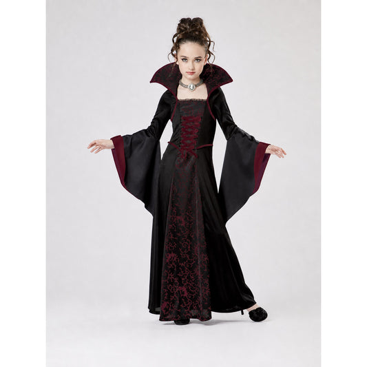 Kids' Gothic Vampire Dress, Carnival Costume
