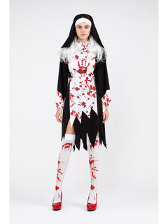 Costume with Bloodstains and a Jagged Hem