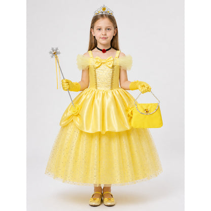 Yellow Princess Costume for Halloween and Cosplay
