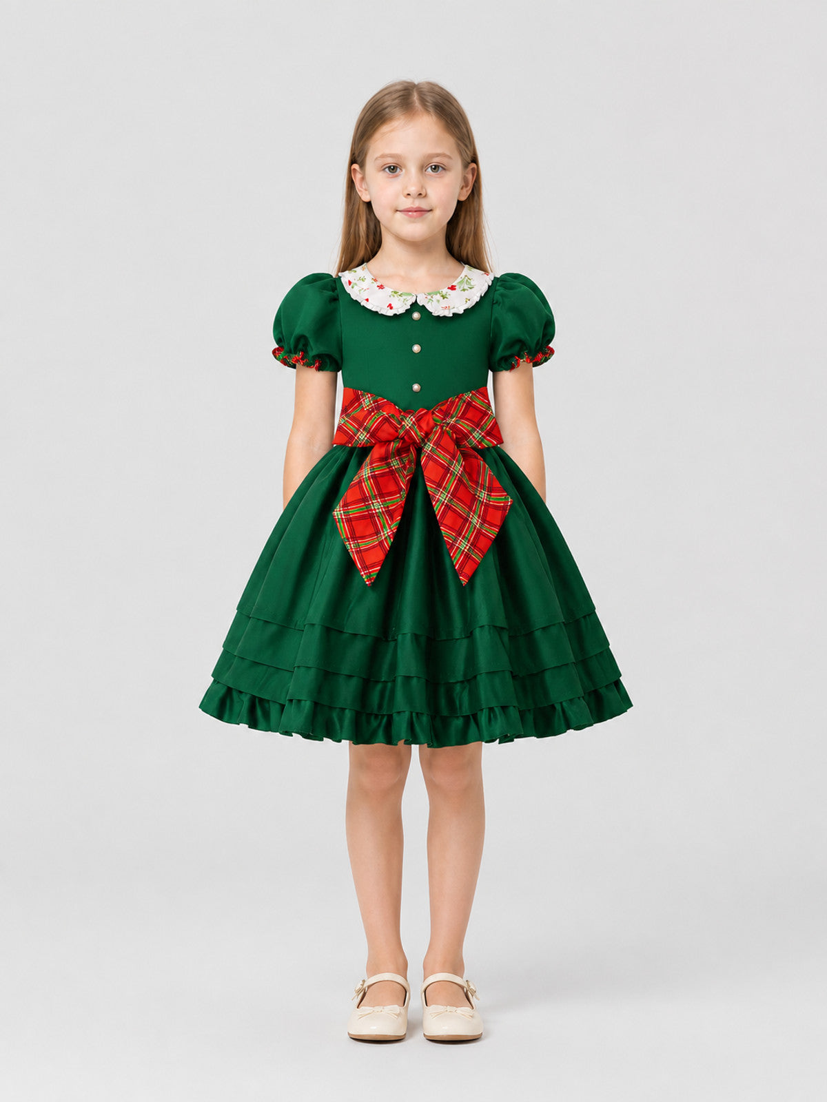 Costume Dress with a Full Skirt for Performances on-model view