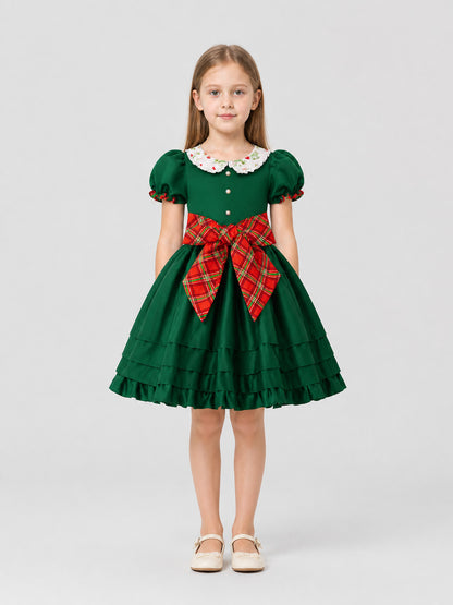 Costume Dress with a Full Skirt for Performances on-model view