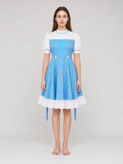Dorothy Plaid Dress for Cosplay and Stage