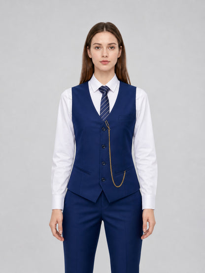 Vintage Gatsby-Style Suit with Vest and Hat front view