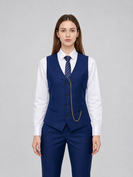 Vintage Gatsby-Style Suit with Vest and Hat front view