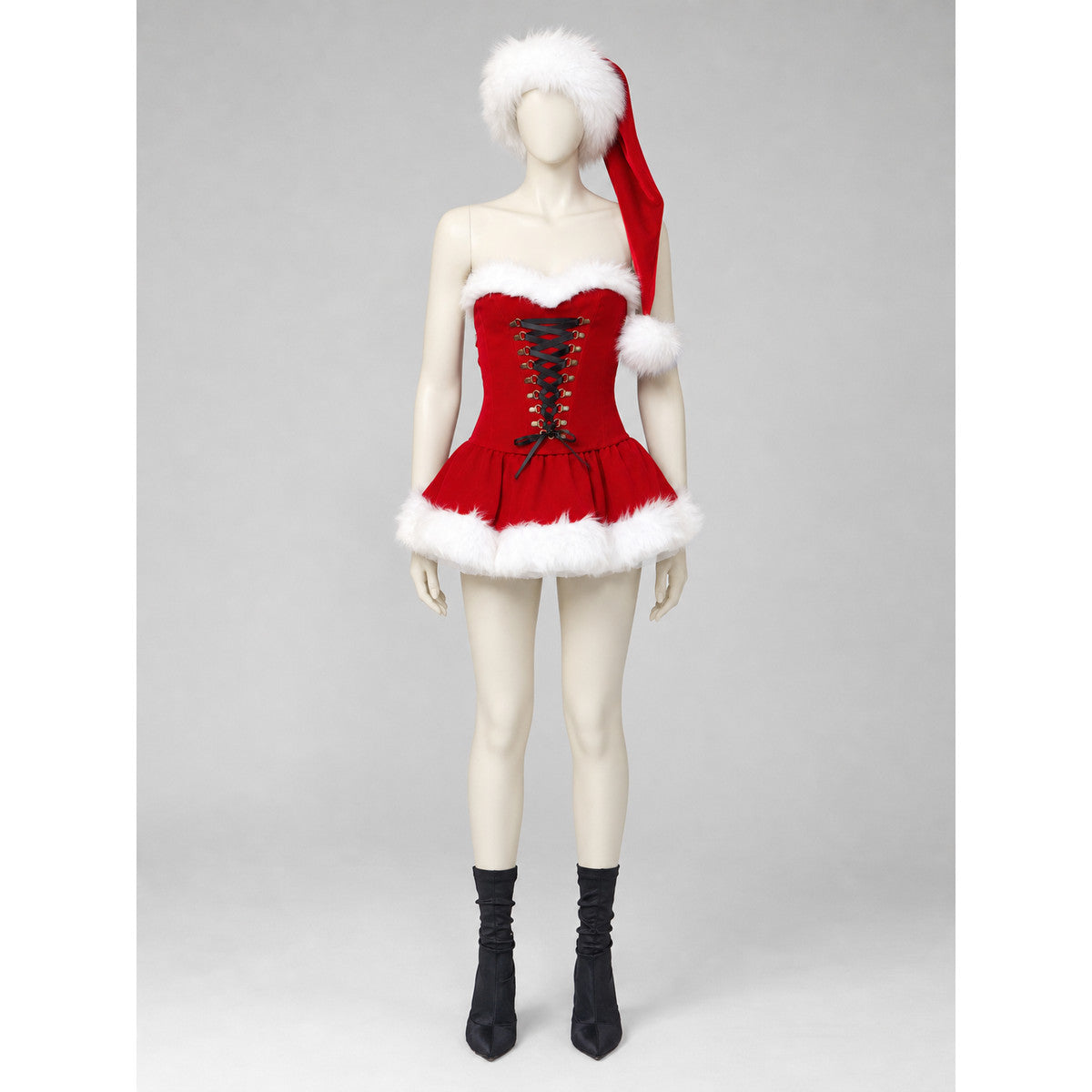 Christmas Costume with Fur Trim