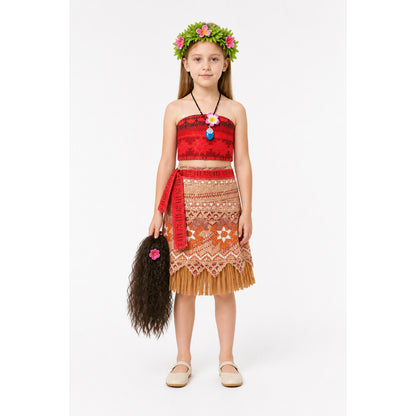Children's Moana Princess Carnival Costume main product view