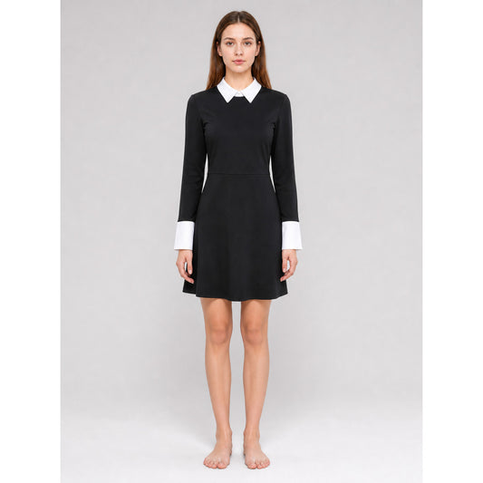Wednesday cosplay costume: dress, wig, and accessory