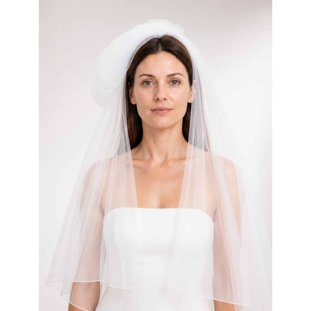 White Carnival Headpiece for Halloween