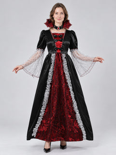 Halloween Carnival Costume with Dress and Collar