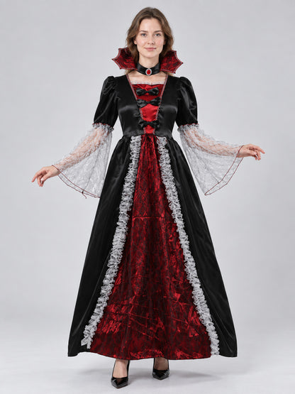 Halloween Carnival Costume with Dress and Collar