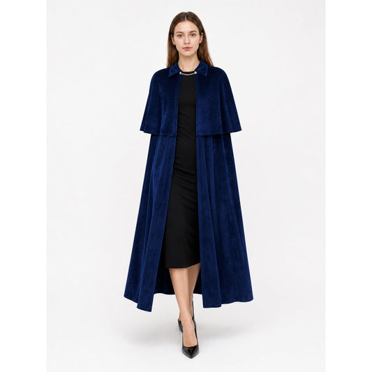Dark Blue Gothic Costume Cape