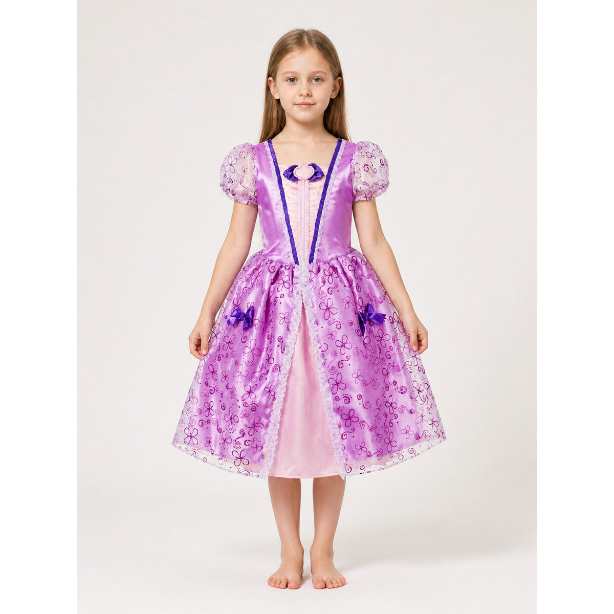 Halloween Princess Costume Dress with Flowers