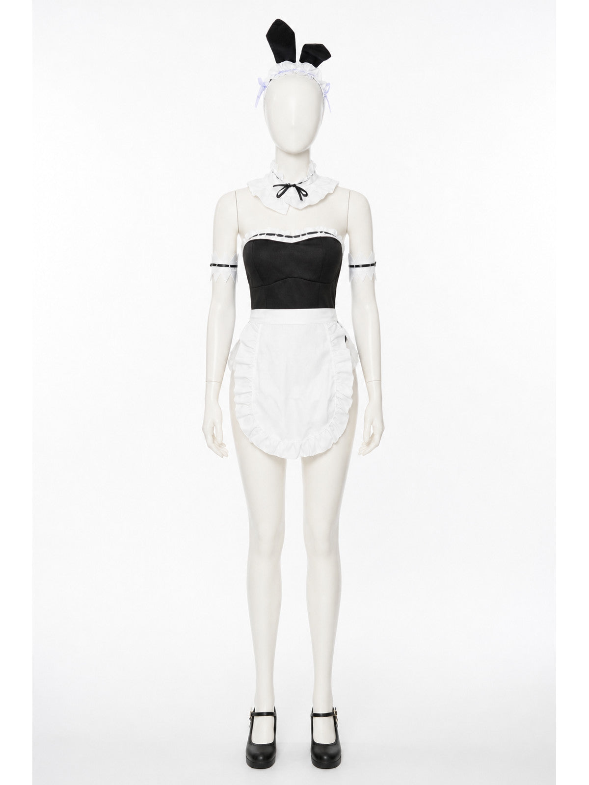 Bunny Ear Costume with Apron and Ruffles main product view
