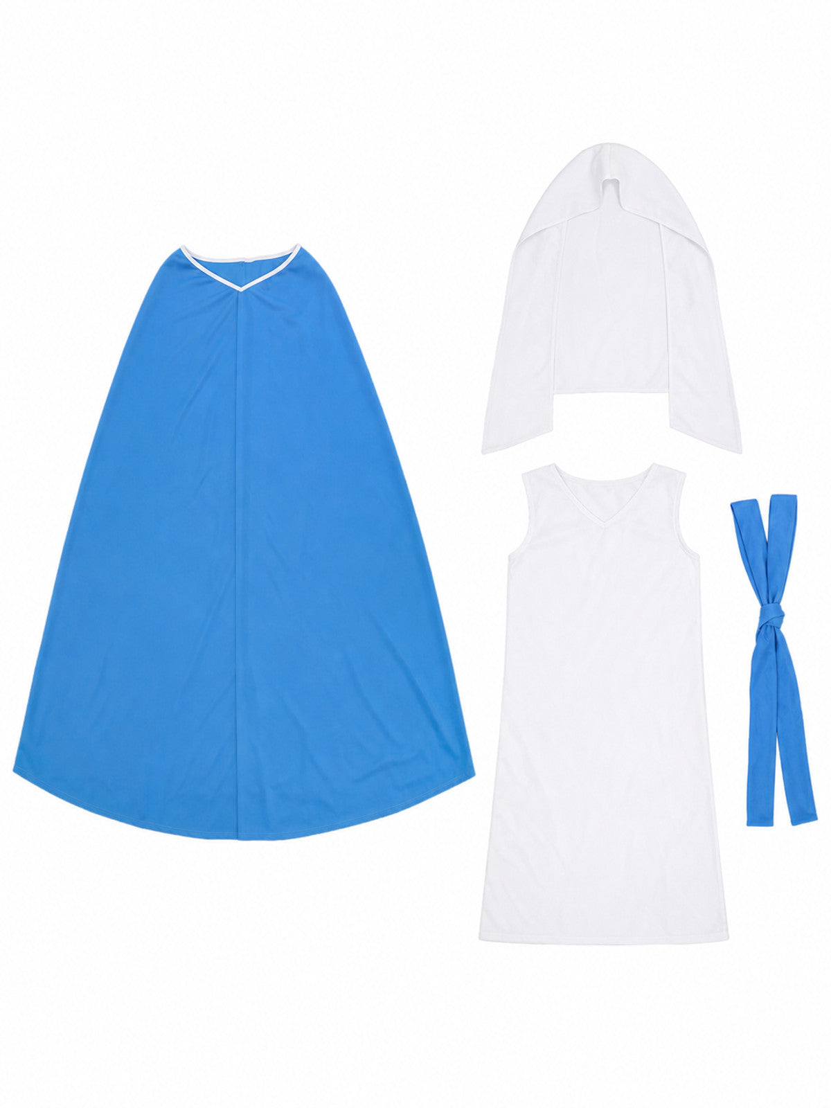 Costume with Dress, Cape, and Headpiece included items