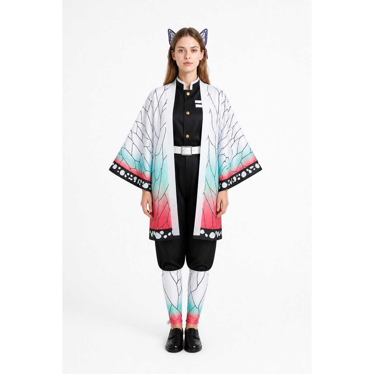 Anime Cosplay Costume with Gradient Cape and Butterfly main product view