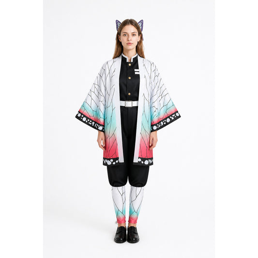 Anime Cosplay Costume with Gradient Cape and Butterfly main product view