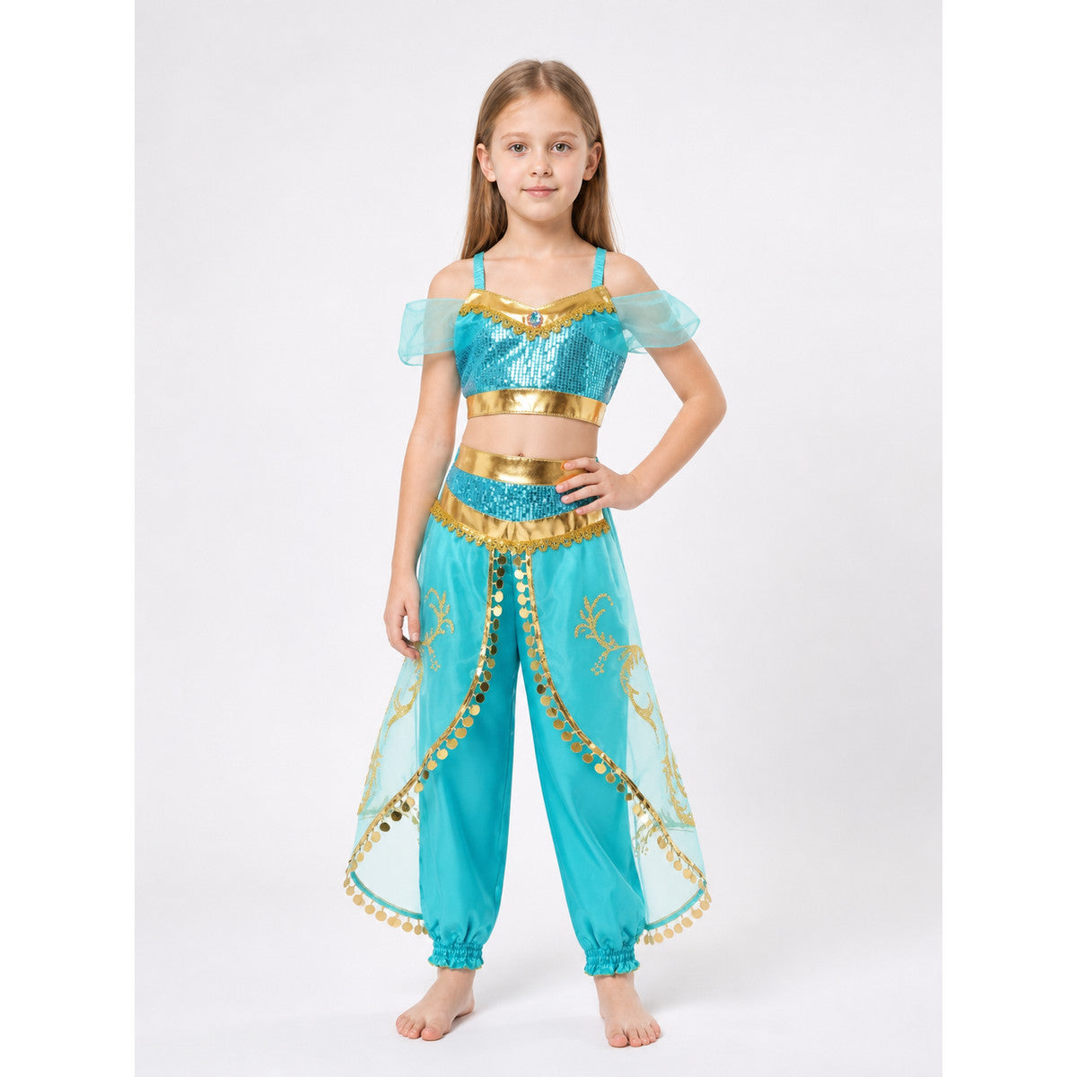 Princess Costume (Top and Pants) for Halloween main product view