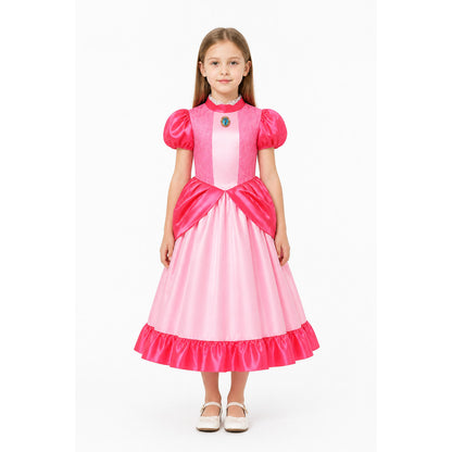 Princess Dress with a Full Skirt and Short Sleeves main product view
