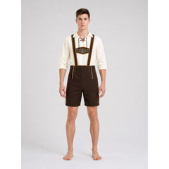 Bavarian Oktoberfest Costume with Shorts and Hat