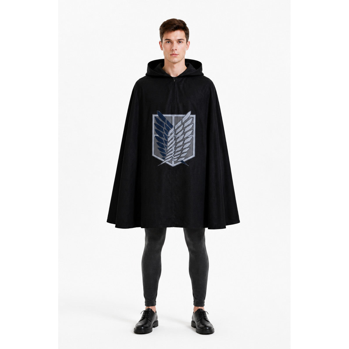 Attack on Titan Cosplay Hooded Cloak with Wing Emblem main product view