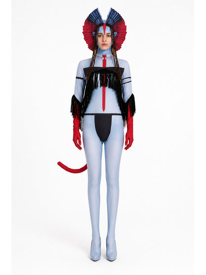 Avatar 3 Cosplay Costume, Jumpsuit and Headpiece main product view