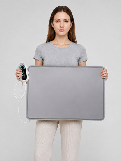 Electric Pet Mat with Controller on-model view