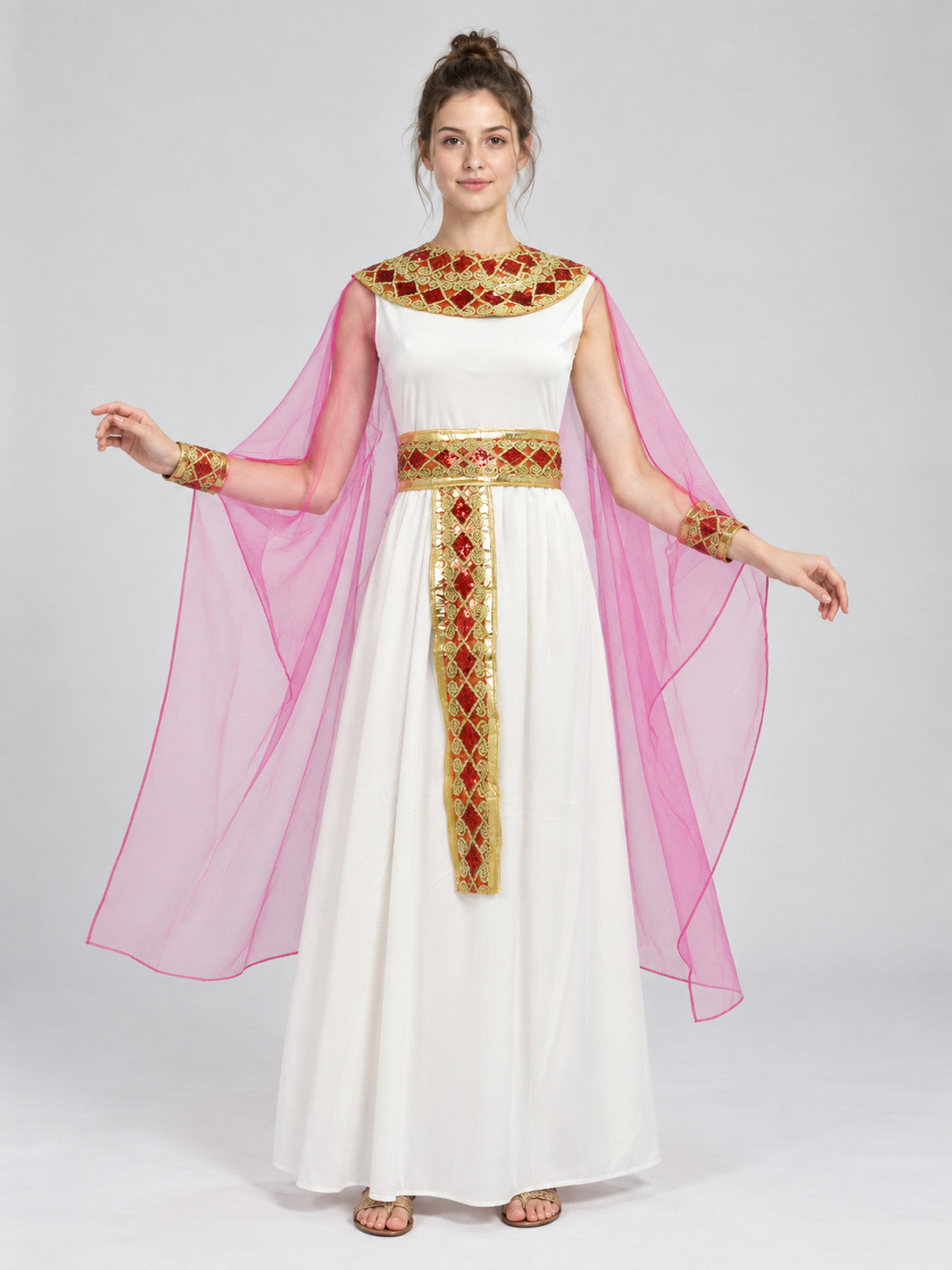 Egyptian-Style Carnival Costume with Cape and Belt