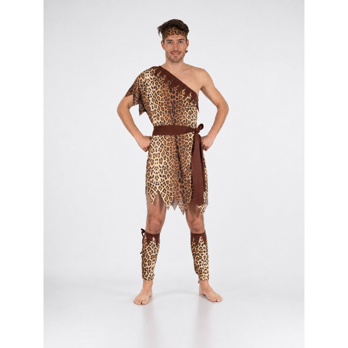 Primitive Man Costume with Leopard Print