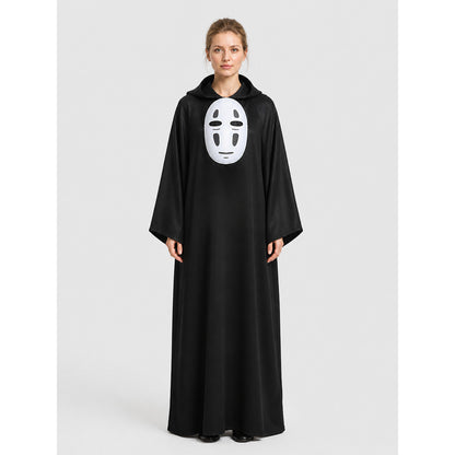 No-Face Hooded Cloak and Mask for Cosplay on-model view