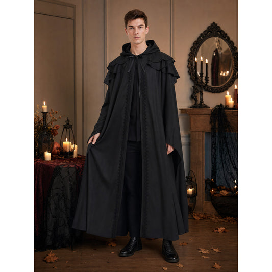 Medieval Hooded Cape for Cosplay