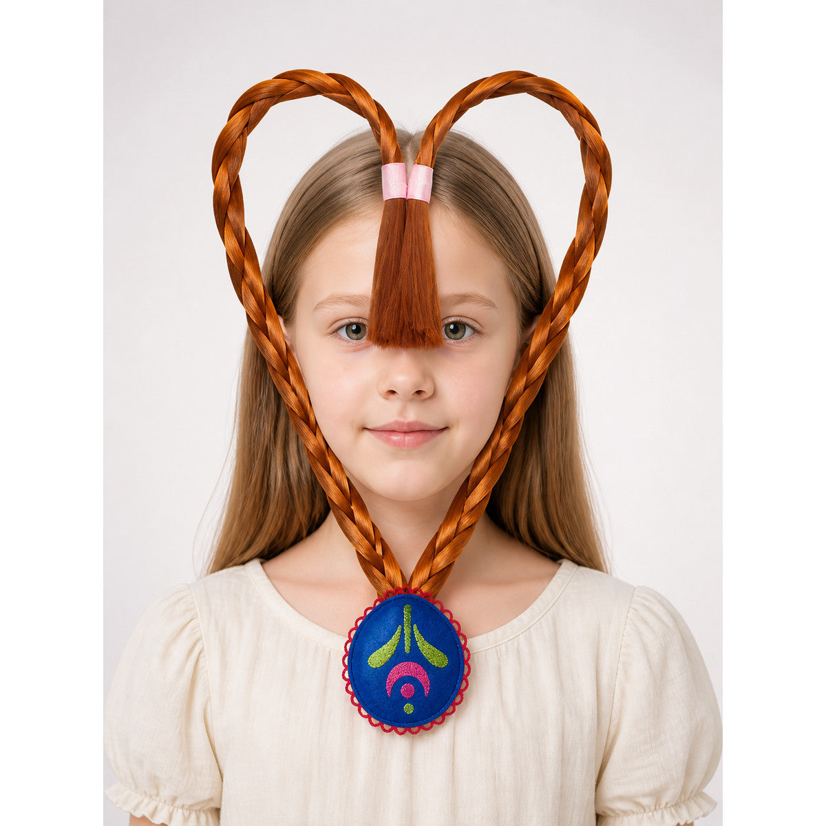 Carnival Wig with Long Braids for Halloween main product view