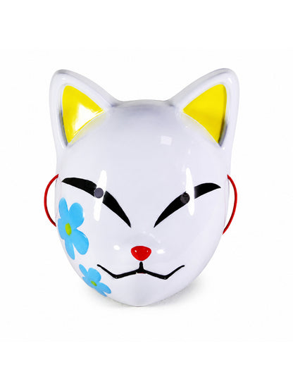 Anime Demon Mask Cosplay Kimetsu No Yaiba Sabito Makomo ABS Plastic Masks