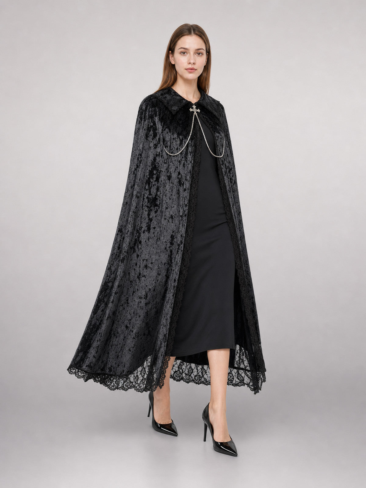 Black Gothic Vampire Costume Dress