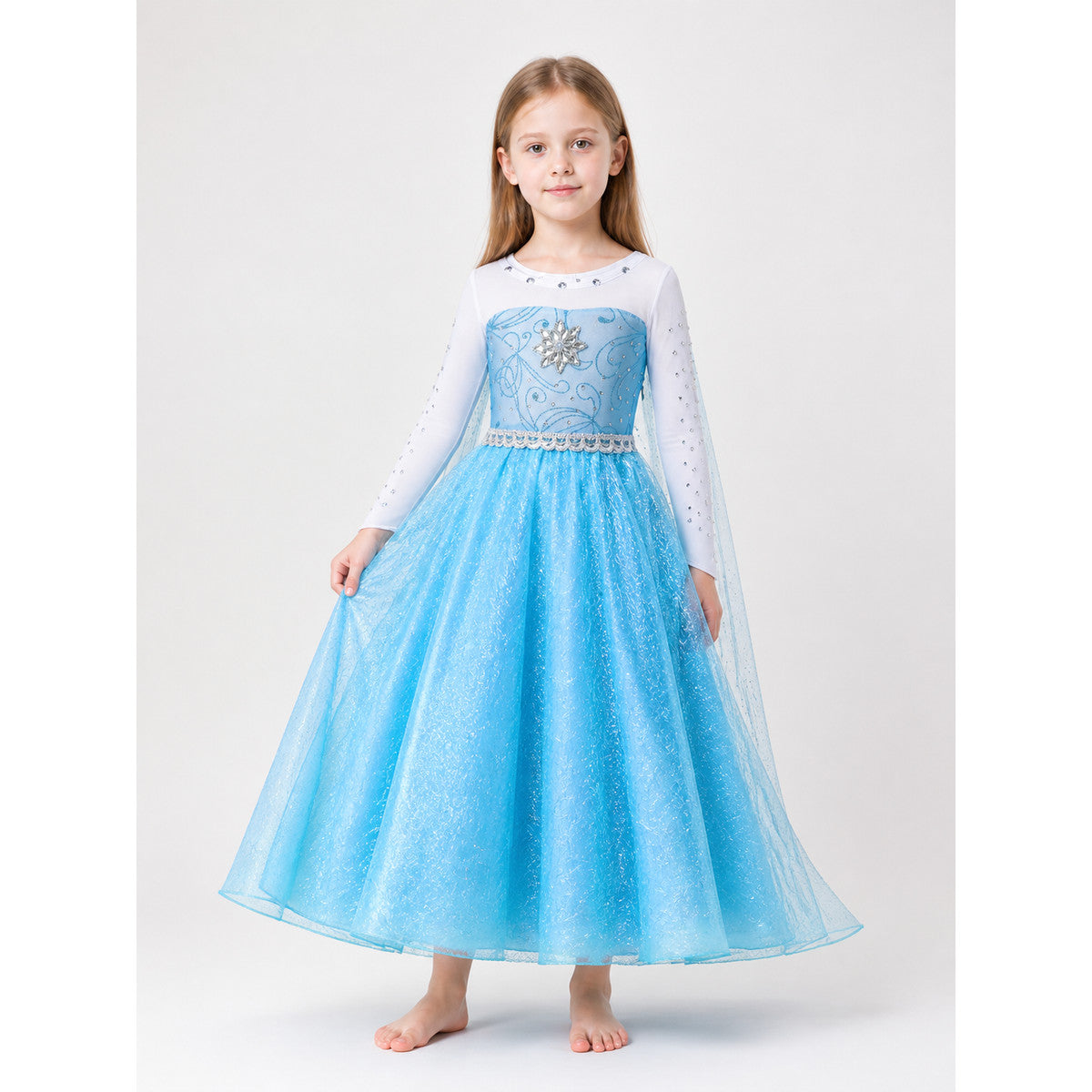 Blue Princess Costume Dress for Halloween main product view