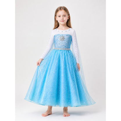 Blue Princess Costume Dress for Halloween main product view