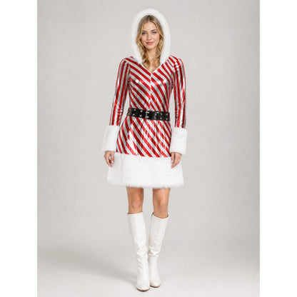 Christmas Hooded Costume Dress