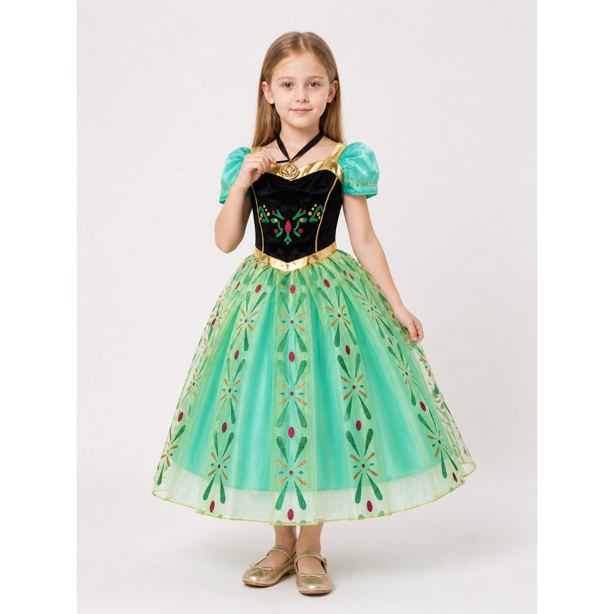 Green Princess Costume Dress for Halloween