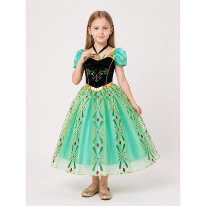 Green Princess Costume Dress for Halloween