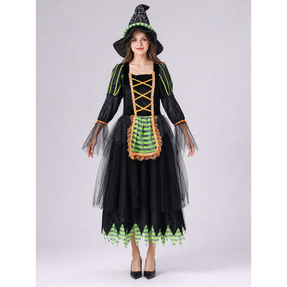 Witch Costume Dress with Hat for Cosplay
