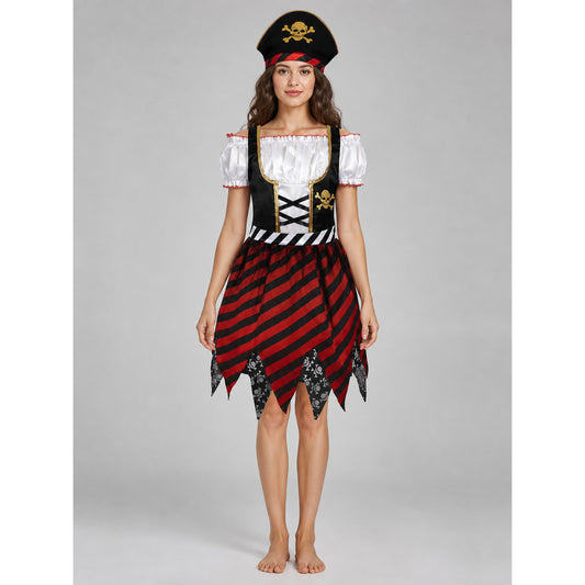 Pirate Dress Costume with Hat