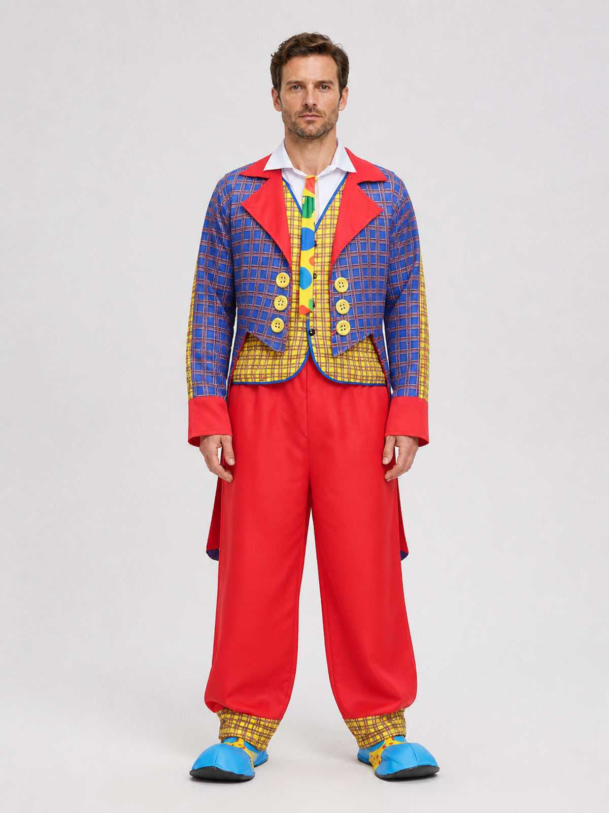 Clown Costume for Stage Performances and Halloween on-model view