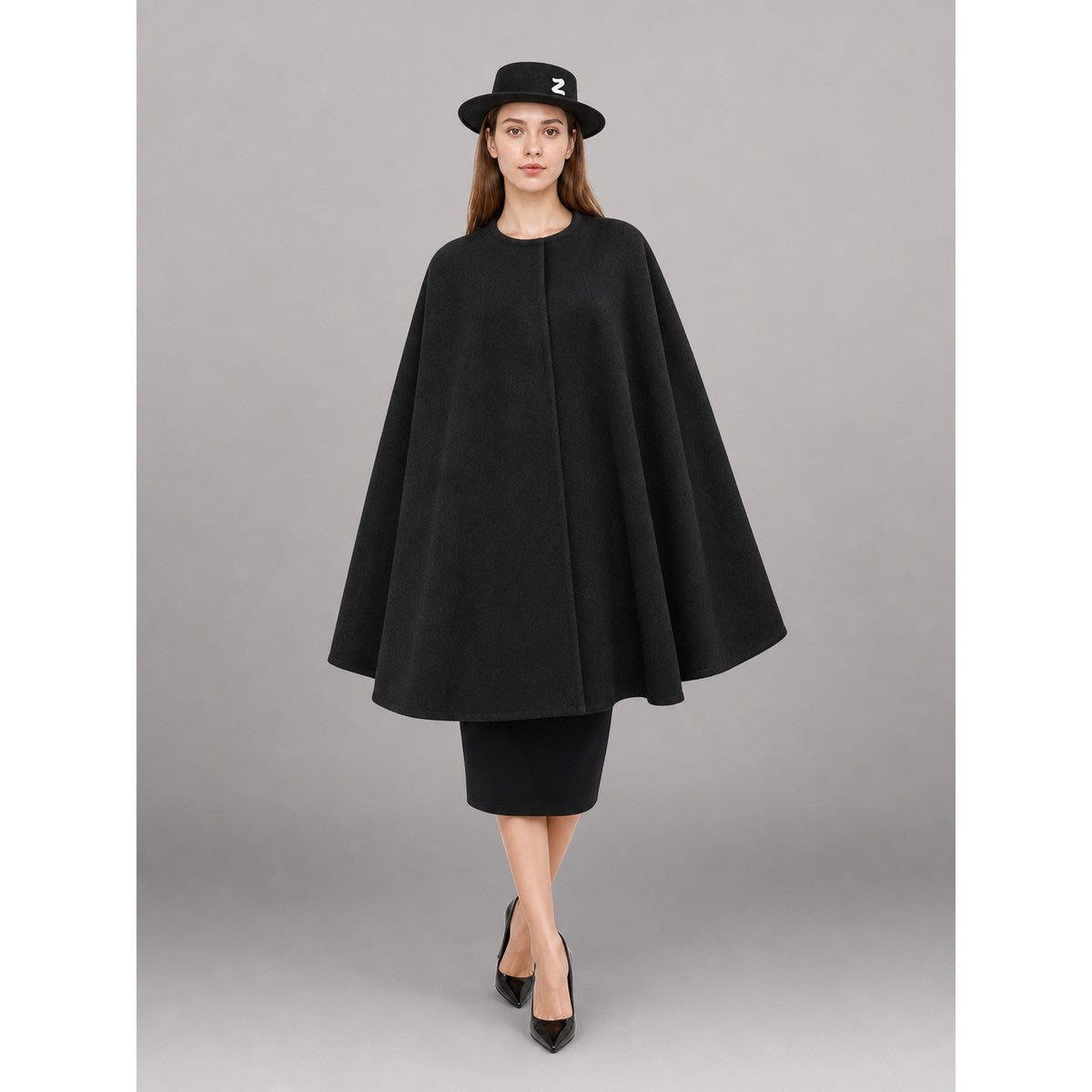 Black Carnival Hat in Zorro Style
