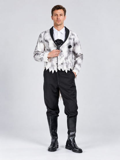 Halloween Carnival Costume with Rose Brooch