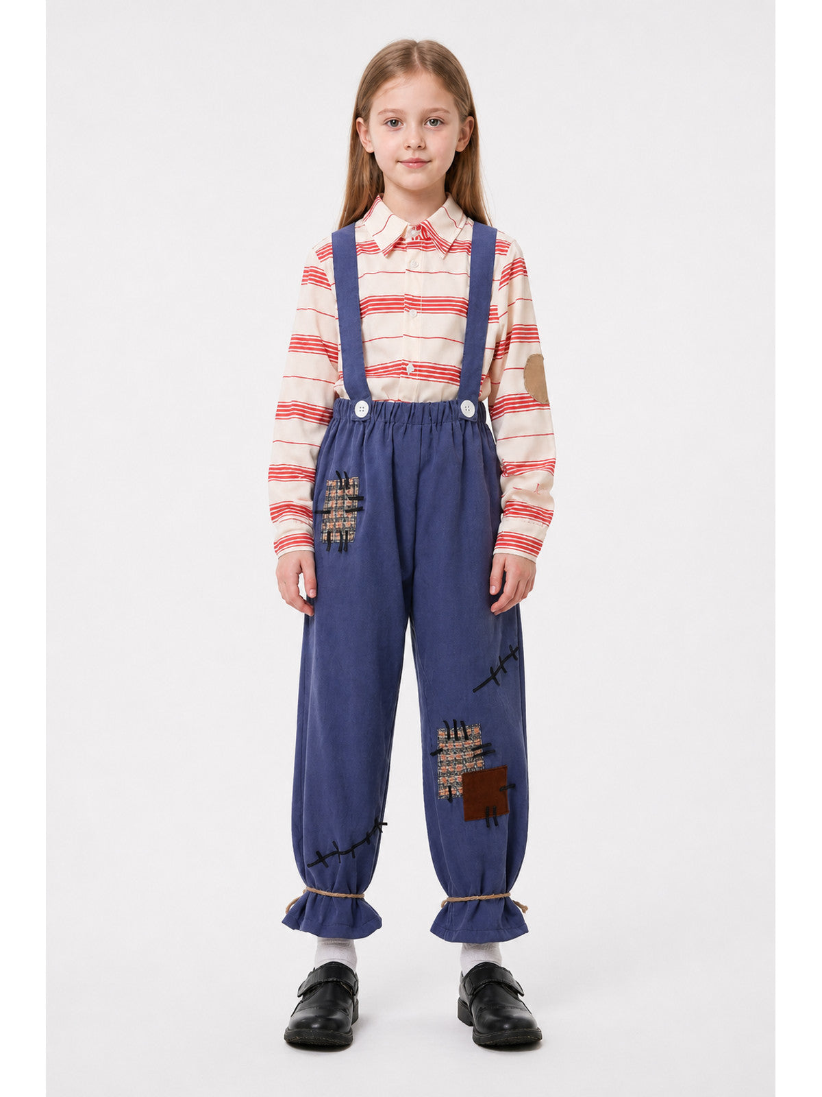 Pumpkin Stage Costume: Shirt and Overalls main product view