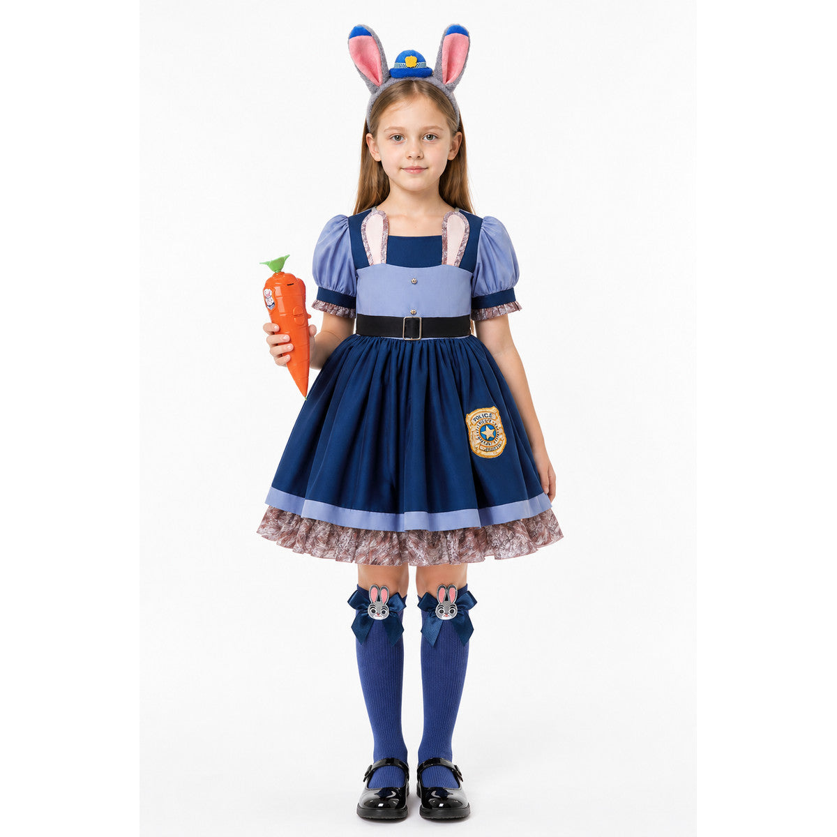 Children’s Rabbit Police Officer Costume with Accessories main product view