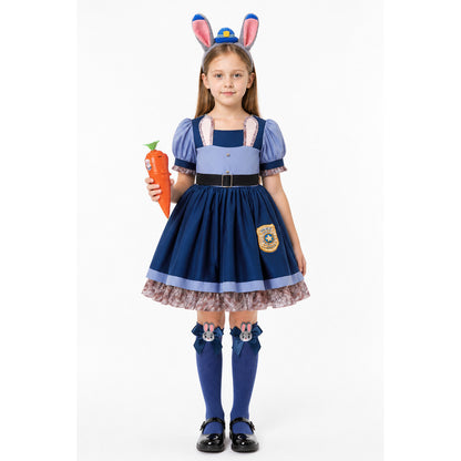 Children’s Rabbit Police Officer Costume with Accessories main product view