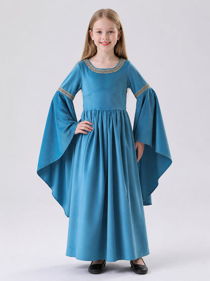 Medieval Cosplay Dress with Bell Sleeves main product view