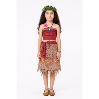 Children's Carnival Costume with a Top and Fringed Skirt main product view