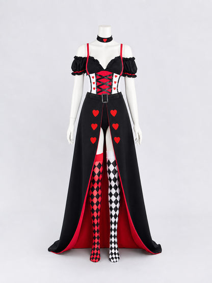 Retro Costume with Corset Dress and Accessories front view