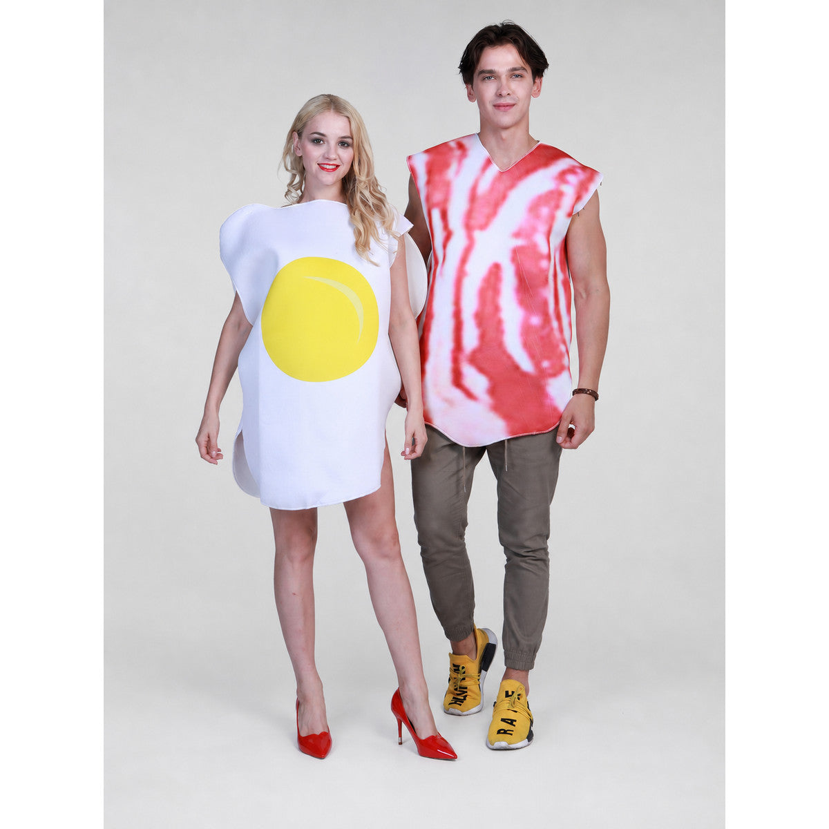 Fried Egg and Bacon Halloween Costume on-model view